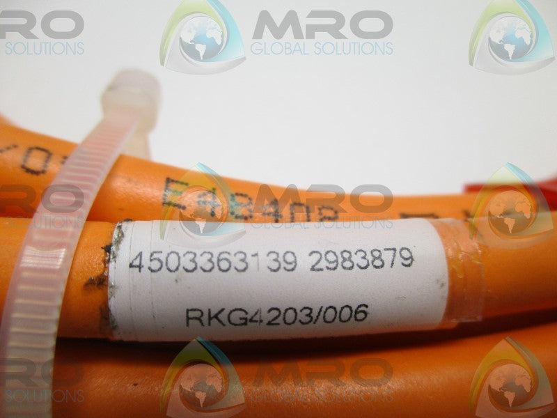 REXROTH RKG4203/006 CONNECTOR CABLE  NSNP