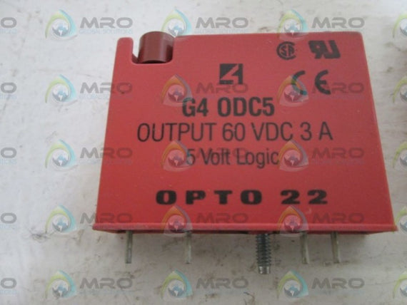 LOT OF 4 OPTO 22 G4ODC5 OUTPUT MODULE (RED) UNMP