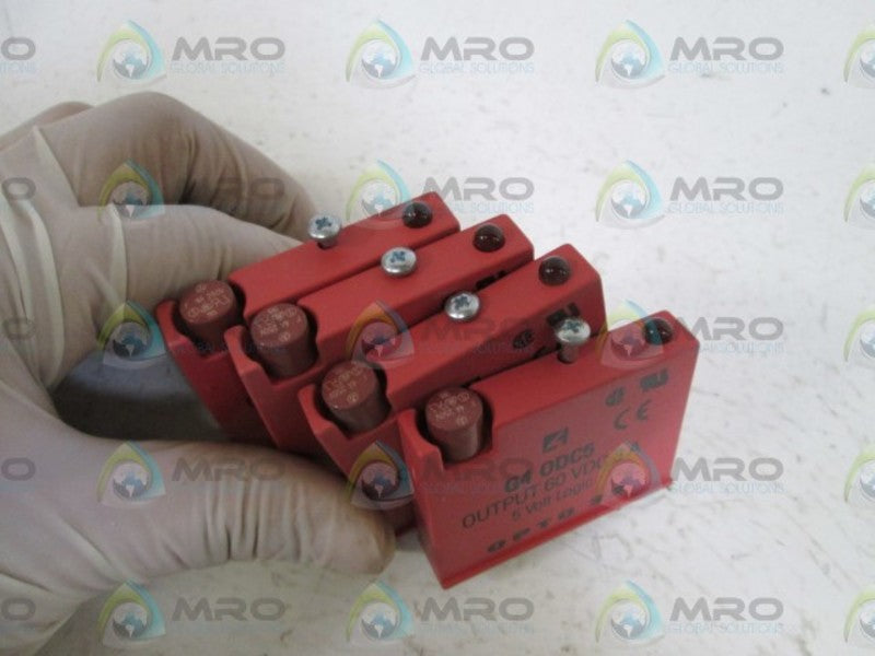 LOT OF 4 OPTO 22 G4ODC5 OUTPUT MODULE (RED) UNMP