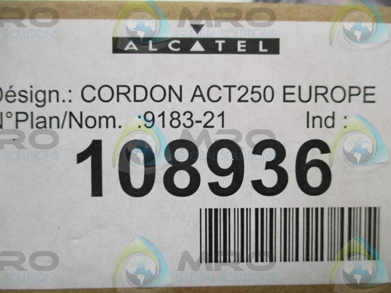 ALCATEL 9183-21 CABLE CONNECTOR   NSMP