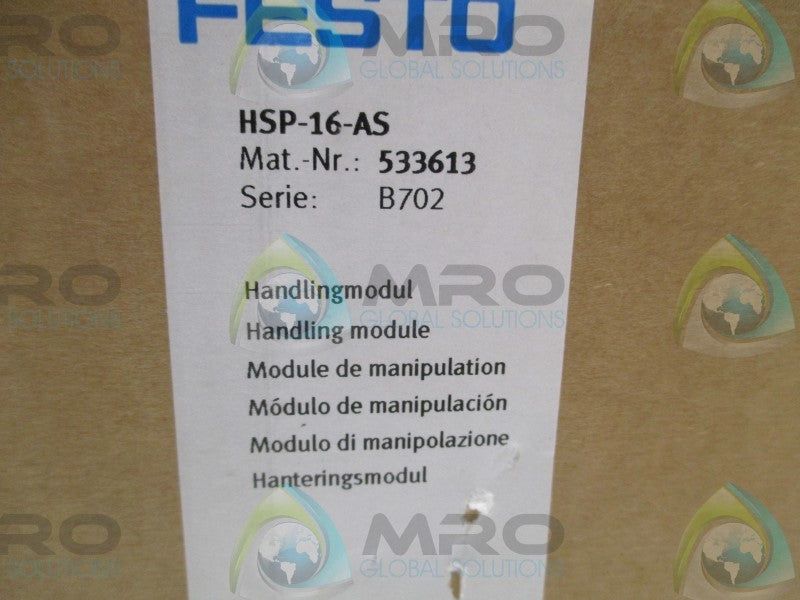 FESTO HSP-16-AS HANDLING MODULE  NSMP