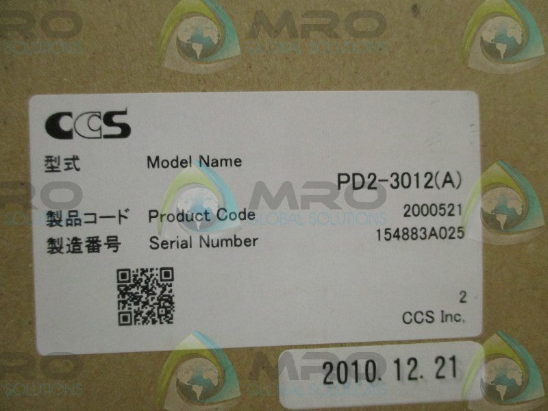 CCS PD2-3012(A) POWER SUPPLY  NSMP