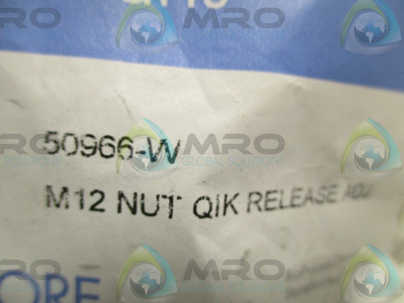 MILLIPORE 50966-W QUICK RELEASE M12 NUT  NSNP