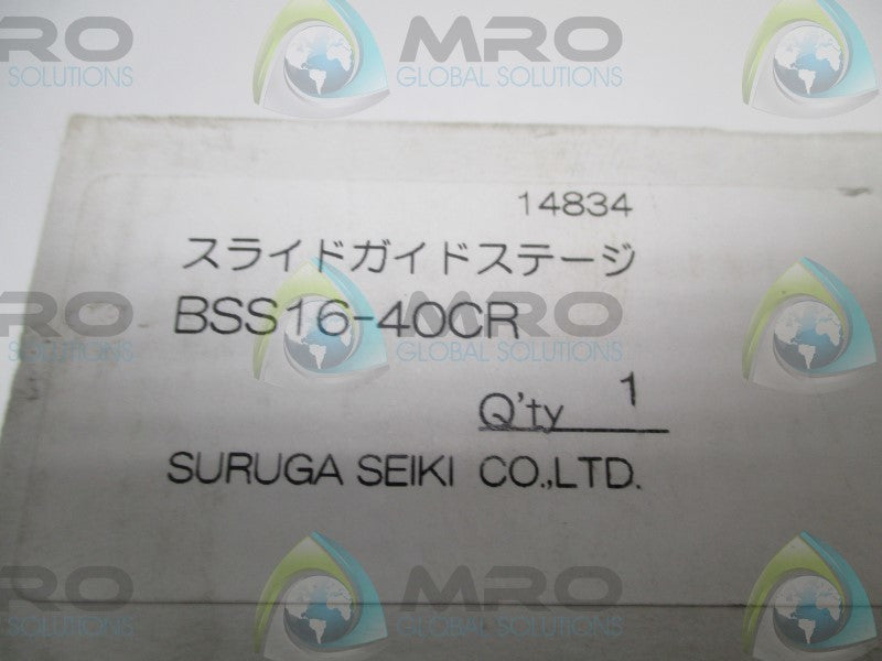 SURUGA SEIKI BSS16-40CR LINEAR STAGE POSITIONER  NSMP