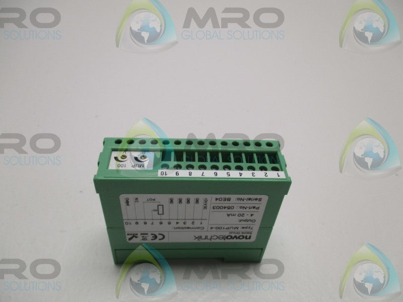 NOVOTECHNIK MUP100-4 054003 SIGNAL CONDITIONER  NSMP