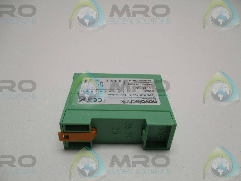 NOVOTECHNIK MUP100-4 054003 SIGNAL CONDITIONER  NSMP