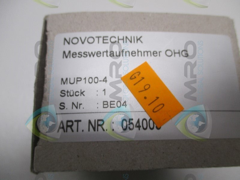 NOVOTECHNIK MUP100-4 054003 SIGNAL CONDITIONER  NSMP