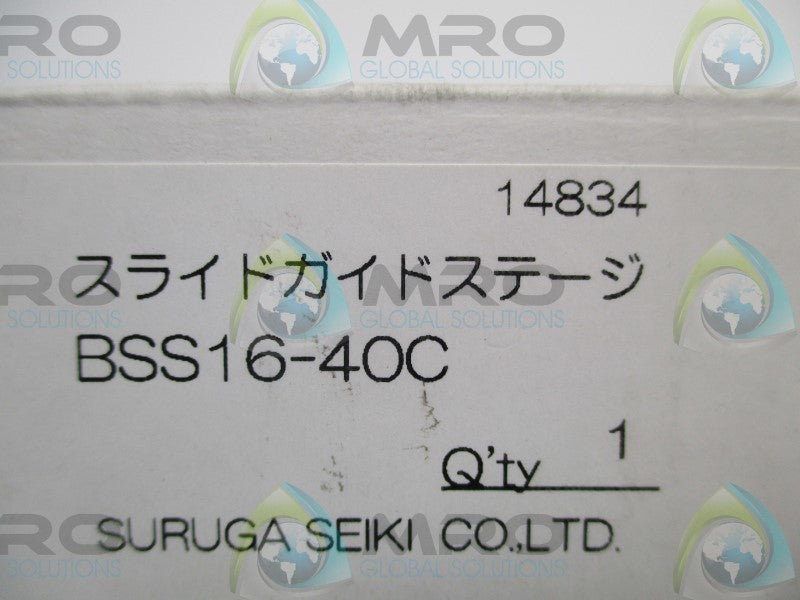 SURUGA SEIKI BSS16-40C LINEAR STAGE POSITIONER  NSMP