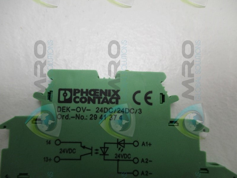 PHOENIX CONTACT DEK-OV-24DC/24DC/3 TERMINAL BLOCK  NSNP
