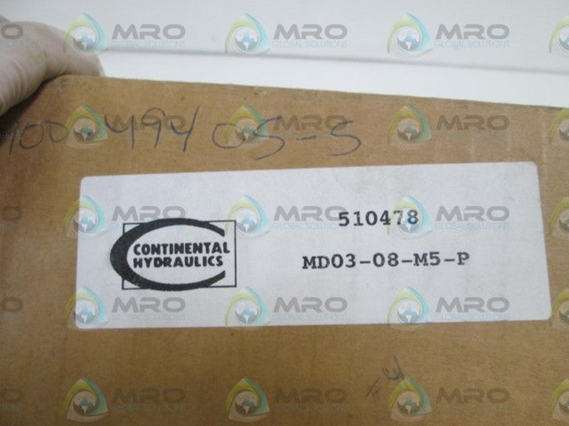 CONTINENTAL HYDRAULICS VALVE BODY MD03-08-M5-P  NSMP
