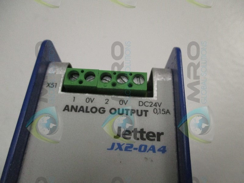 JETTER JX2-OA4 ANALOG OUTPUT MODULE  UNMP