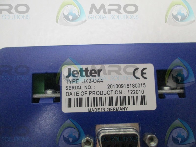 JETTER JX2-OA4 ANALOG OUTPUT MODULE  NSMP