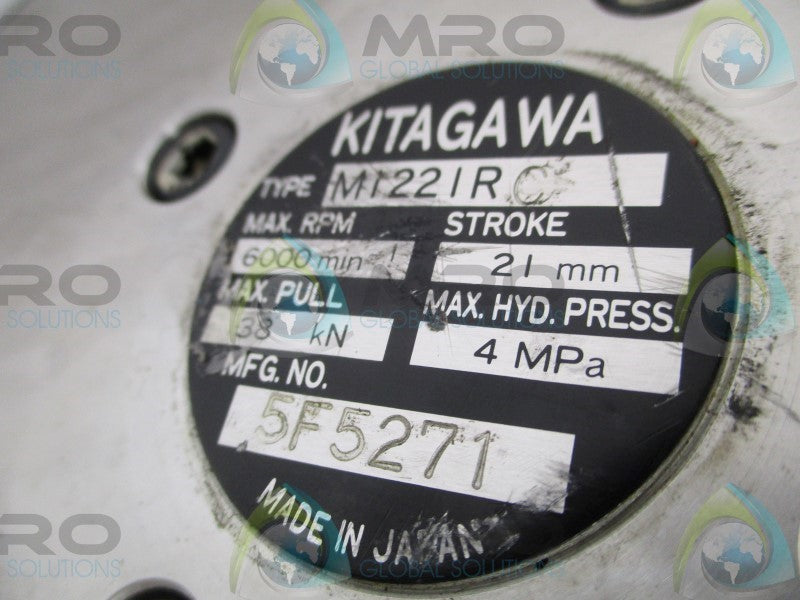 KITAGAWA M1221RC MOTOR RPM: 6000  UNMP