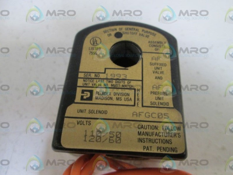 PARKER VALVE COIL 110/120V AFGC05 NSNP
