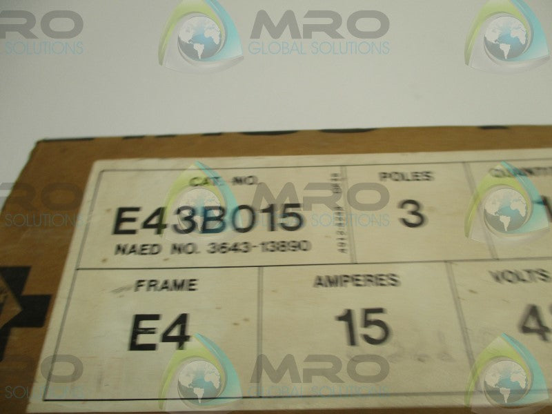 GOULD E43B015 CIRCUIT BREAKER 15A  NSMP