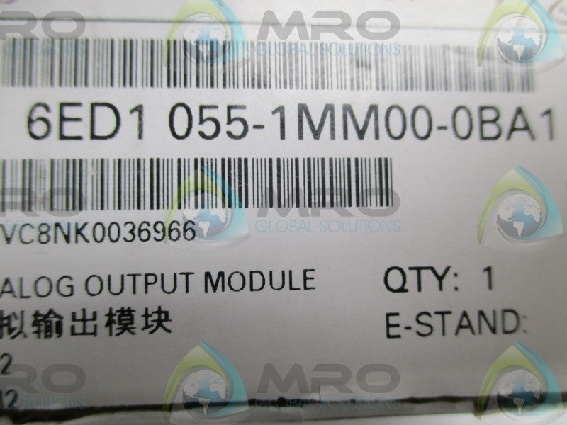 SIEMENS LOGO 6ED1055-1MM00-0BA1 ANALOG OUTPUT MODULE  NSMP