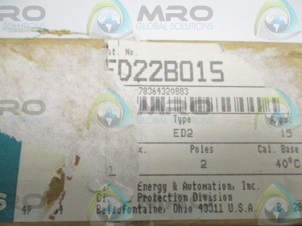 SIEMENS ED22B015 CIRCUIT BREAKER 15A  NSFS