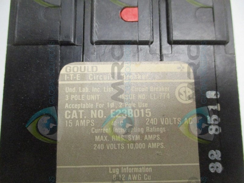 GOULD E23B015 CIRCUIT BREAKER 15A  NSMP