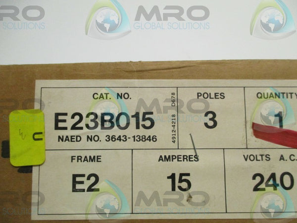 GOULD E23B015 CIRCUIT BREAKER 15A  NSMP