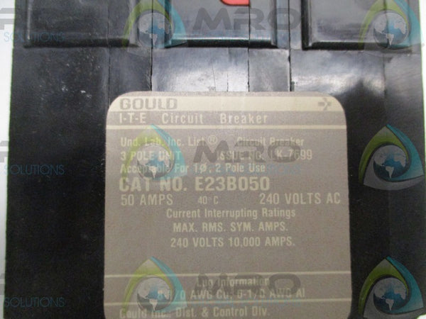 GOULD E23B050 CIRCUIT BREAKER 50A  NSMP