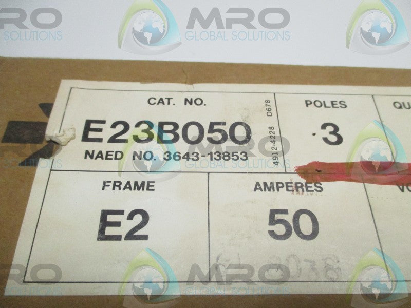 GOULD E23B050 CIRCUIT BREAKER 50A  NSMP
