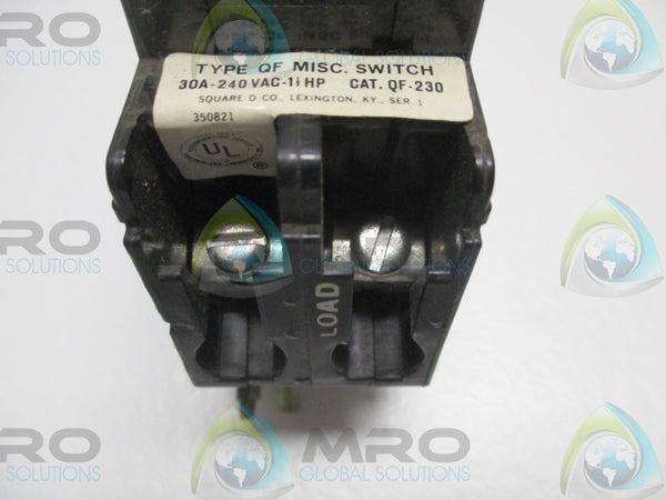SQUARE D QF-230 CIRCUIT BREAKER 30A  NSNP