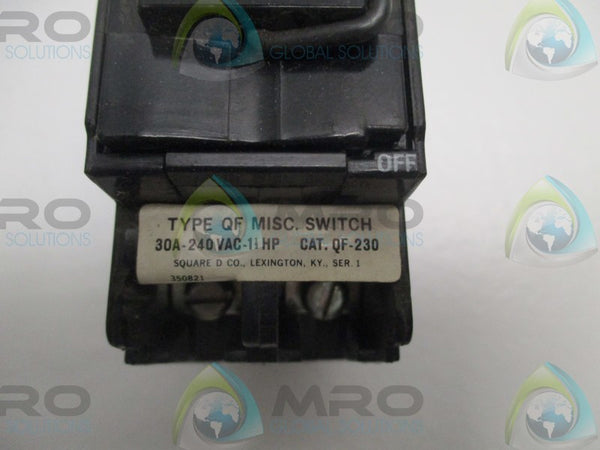 SQUARE D QF-230 CIRCUIT BREAKER 30A  NSNP