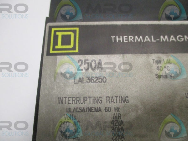 SQUARE D LAL36350 CIRCUIT BREAKER 250A (GREY)  NSNP