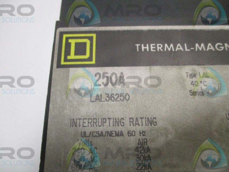 SQUARE D LAL36350 CIRCUIT BREAKER 250A (GREY)  NSNP