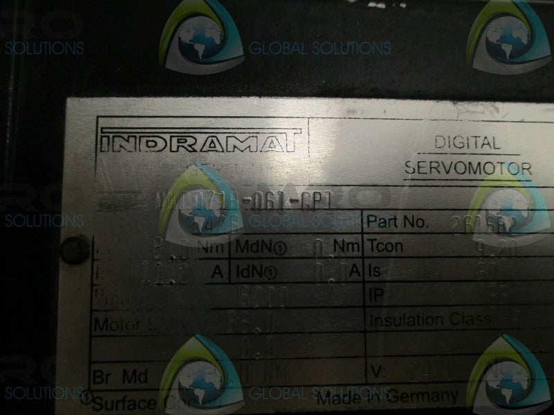 INDRAMAT MKD071B-061-GP1 DIGITAL SERVOMOTOR  UNMP