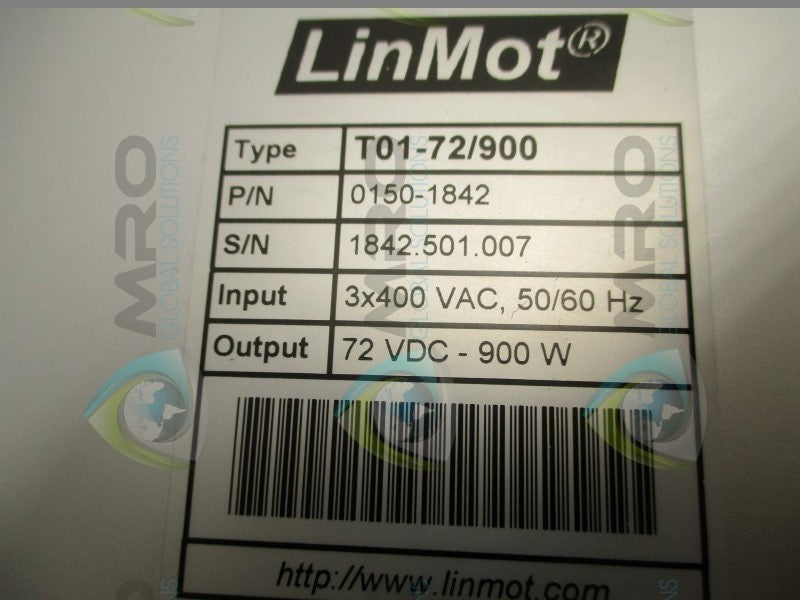 LINMOT T01-72/900 0150-1842 RECTIFIER TRANSFORMER  NSMP