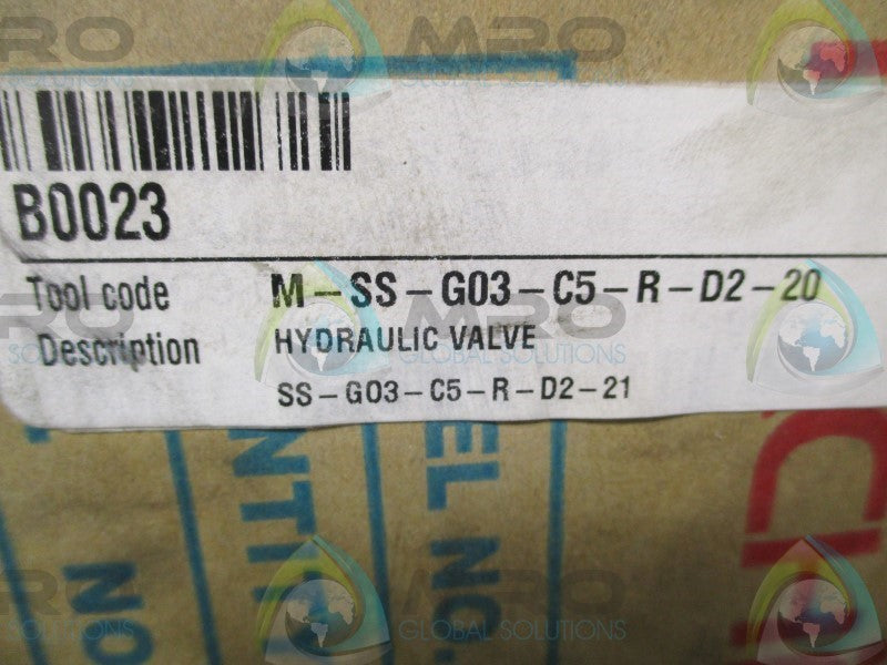 NACHI SS-G03-C5-R-D2-21 DIRECTIONAL CONTROL VALVE  NSMP