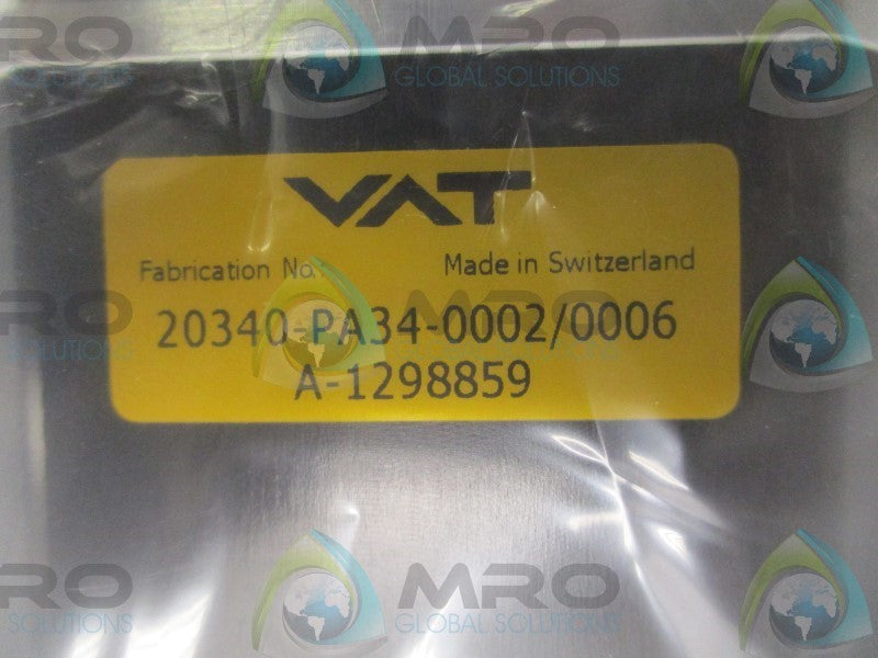 VAT 20340-PA34-0002/0006 VATTERFLY VALVE  NSMP