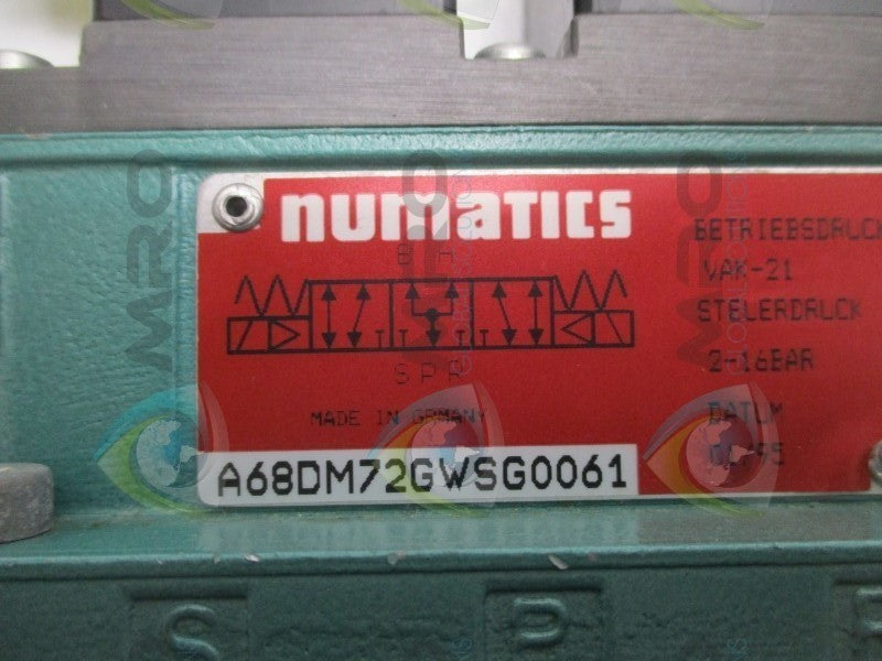 NUMATICS A68DM72GWSG0061 VALVE  NSNP