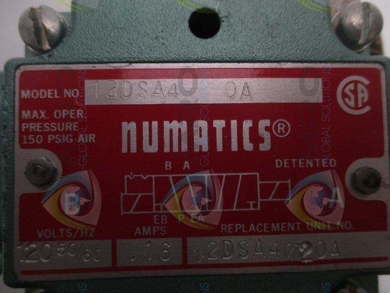 NUMATICS 12DSA40A SOLENOID VALVE  NSNP