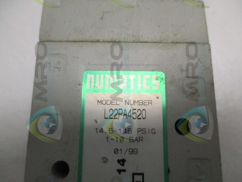 NUMATICS L22PA4520 PNEUMATIC VALVE  NSNP