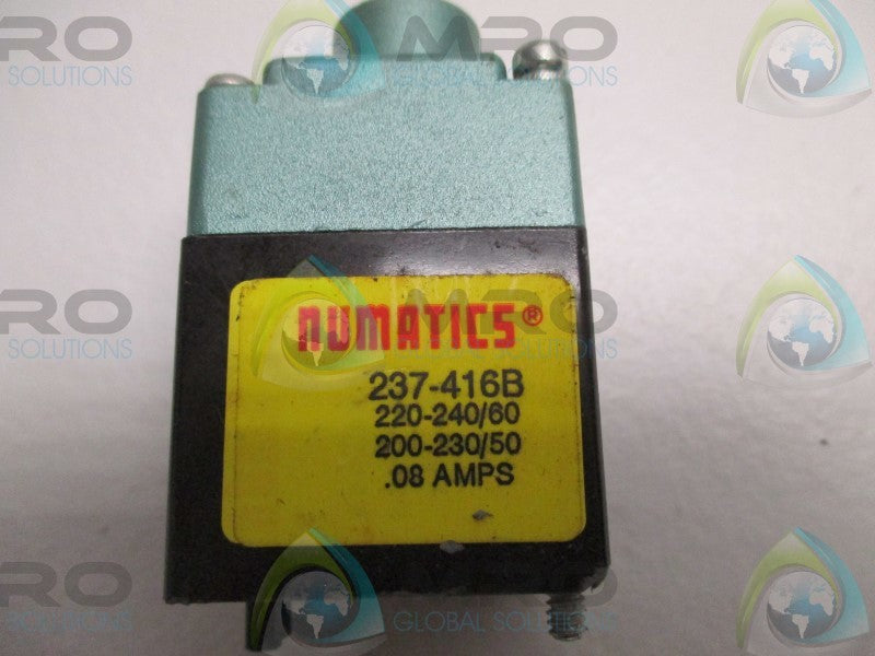 NUMATICS 237-416B SOLENOID COIL 220-240/200-230V  NSNP