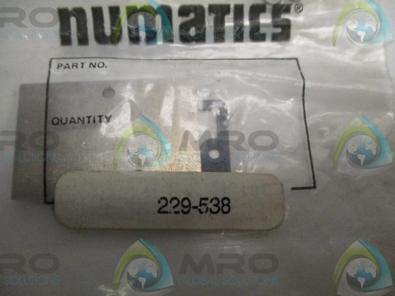 NUMATICS 229-538 BLANK STATION PLATE KIT  NSMP