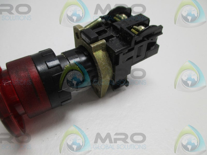 ALCOSWITCH RM145-2 RED PUSBUTTON SWITCH  NSMP