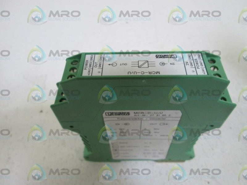 PHOENIX CONTACT ISOLATING AMPLIFIER MCR-C-U/U NSNP