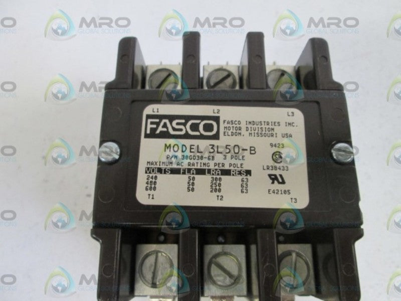 FASCO CONTACTOR 3L50-B  NSMP