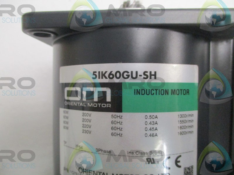 ORIENTAL MOTOR 5IK60GU-SH INDUCTION MOTOR  NSMP