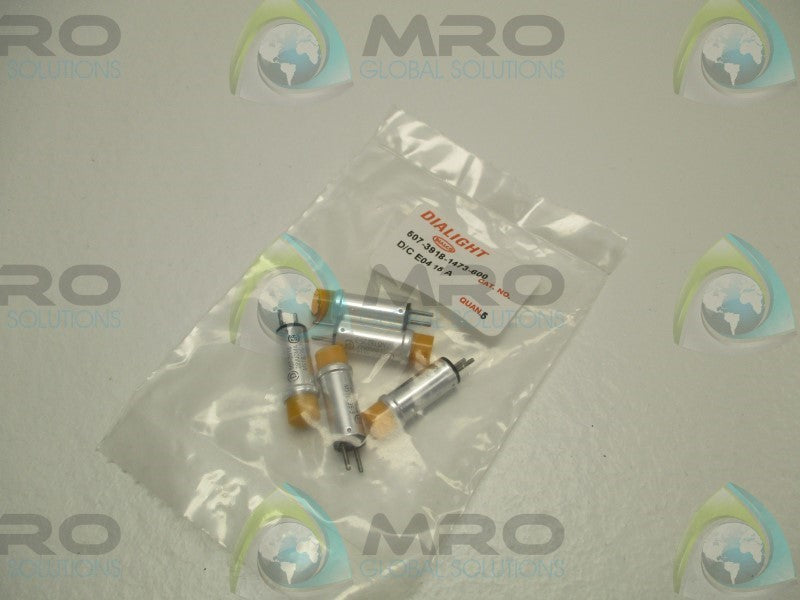 DIALIGHT 507-3918-1473-600 AMBER INDICATOR (PKG. OF 5)  NSMP