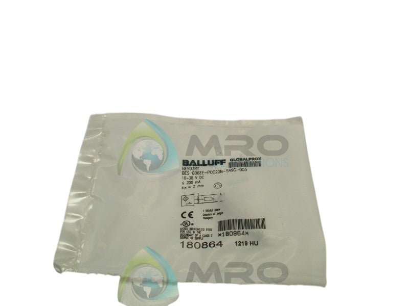 BALLUFF BESG06EE-P0C20B-S49G-003 INDUCTIVE SENSOR  NSMP