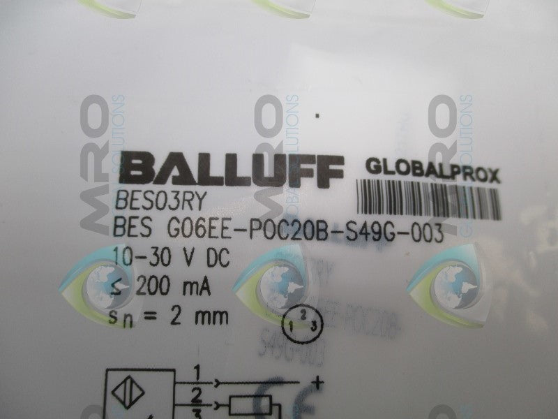 BALLUFF BESG06EE-P0C20B-S49G-003 INDUCTIVE SENSOR  NSMP