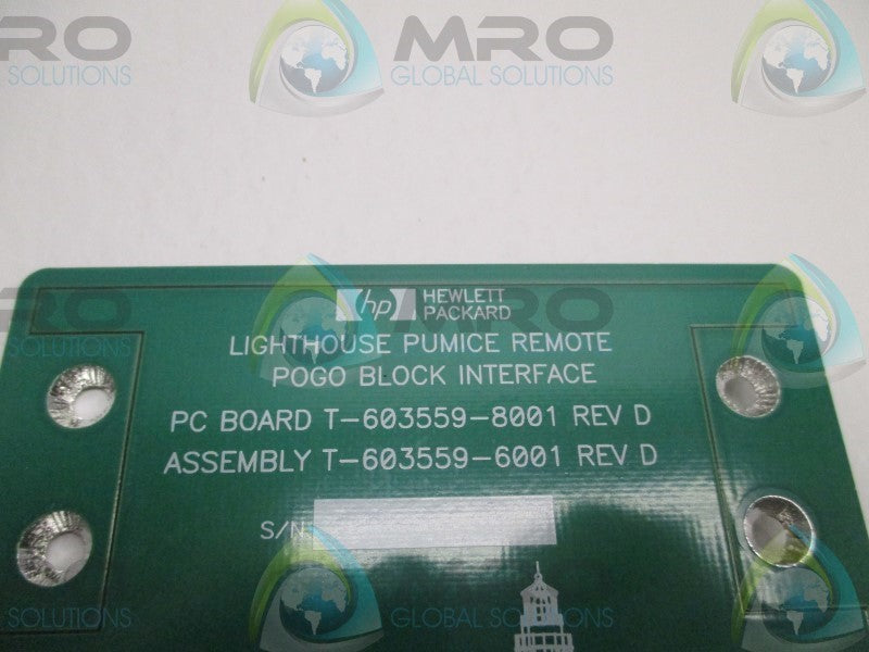 HEWLETT PACKARD T-603559-8001 PUMICE REMOTE POGO BLOCK INTERFACE  NSNP