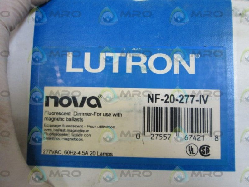 LUTRON FLUORESCENT DIMMER NF-20-277-IV NSMP