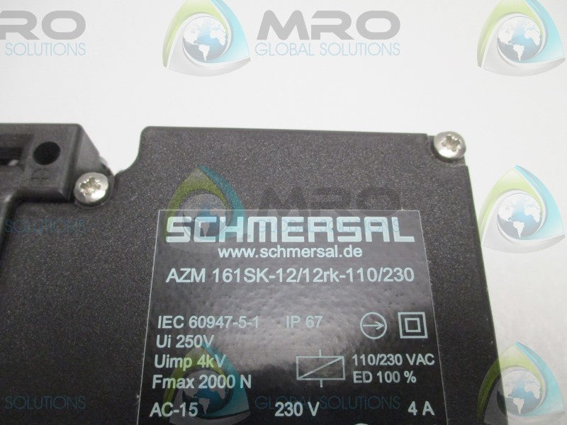 SCHMERSAL AZM161SK-12/12RK-110/230 SAFETY INTERLOCK SWITCH  NSMP
