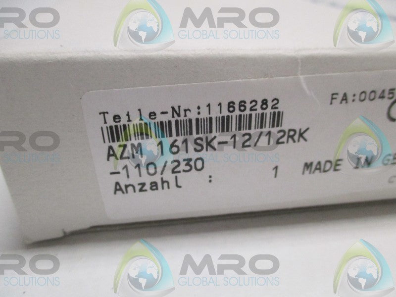 SCHMERSAL AZM161SK-12/12RK-110/230 SAFETY INTERLOCK SWITCH  NSMP