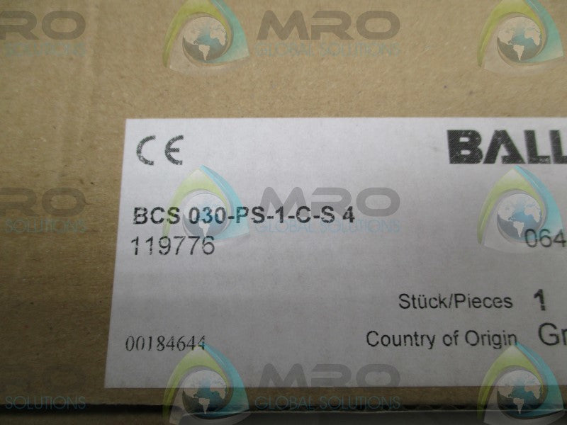 BALLUFF BCS030-PS-1-C-S-4 CAPACITIVE PROXIMITY SWITCH  NSMP